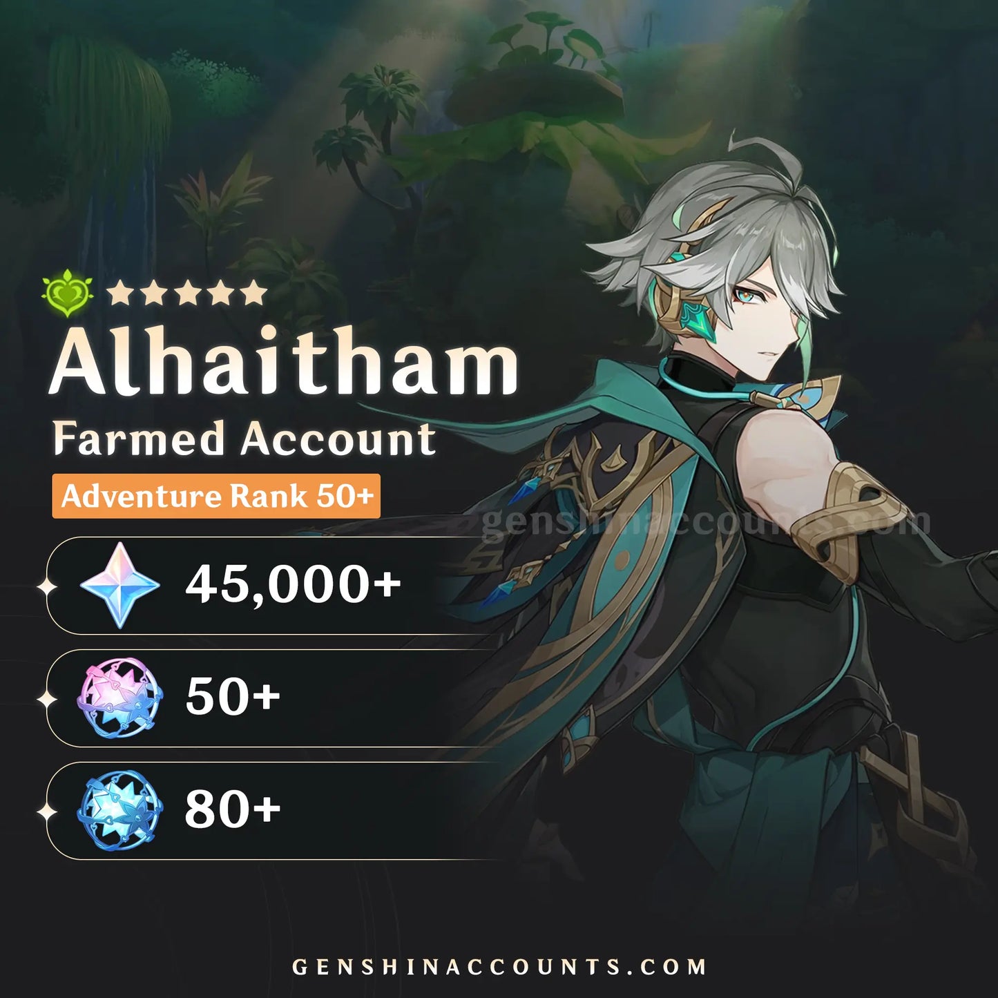 Alhaitham Genshin Impact Farmed Starter Account