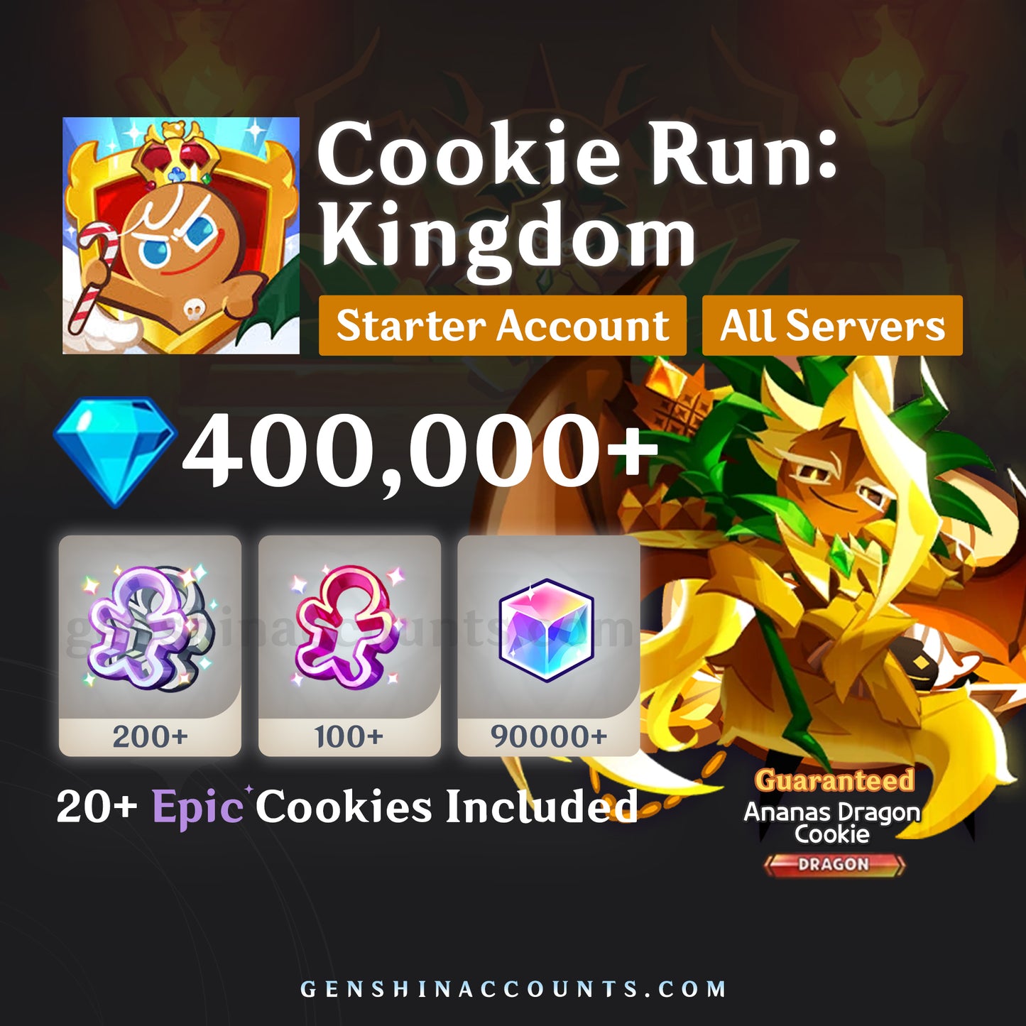 Ananas Dragon Cookie - Cookie Run: Kingdom Account