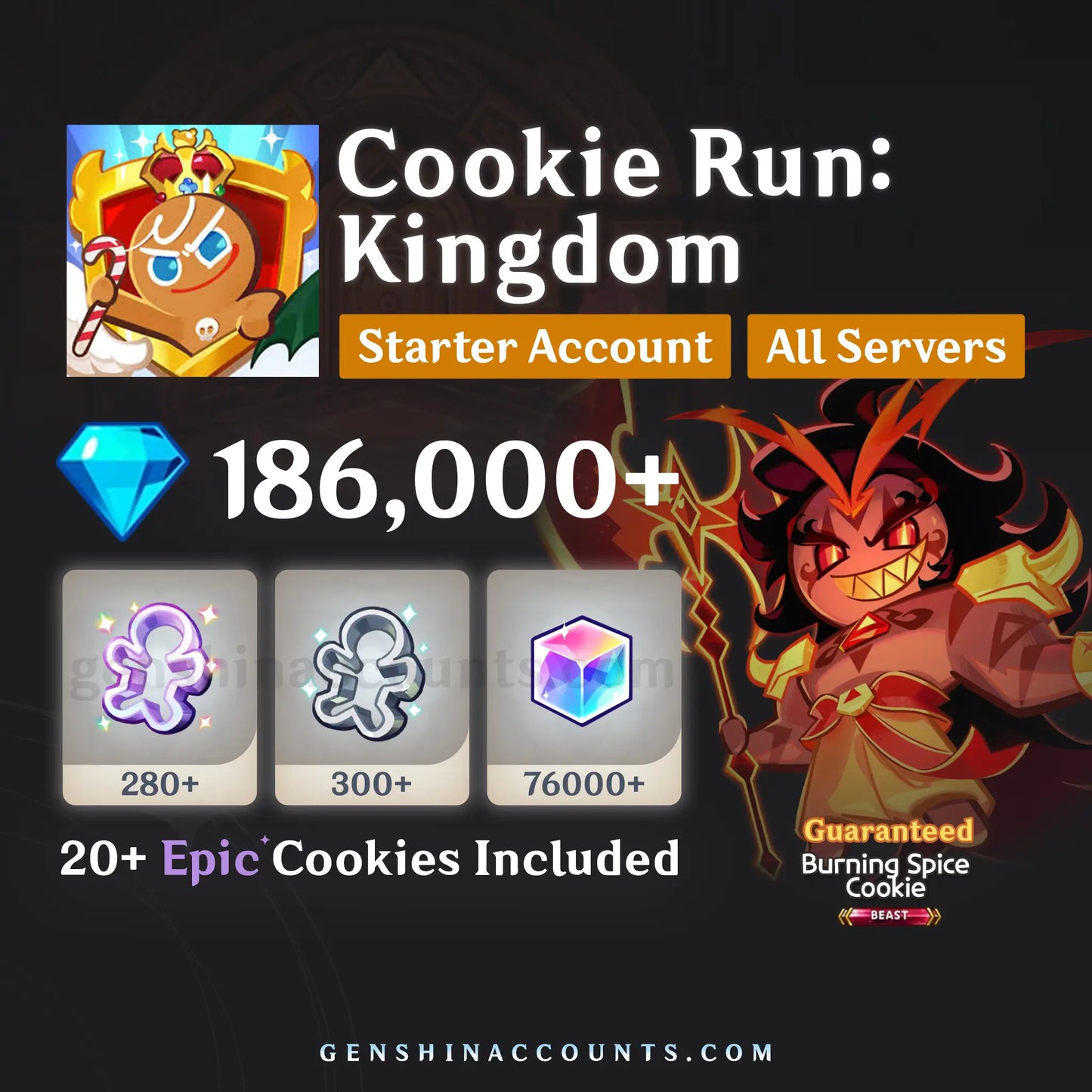 Flaming Spice Cookie - Cookie Run: Kingdom Account