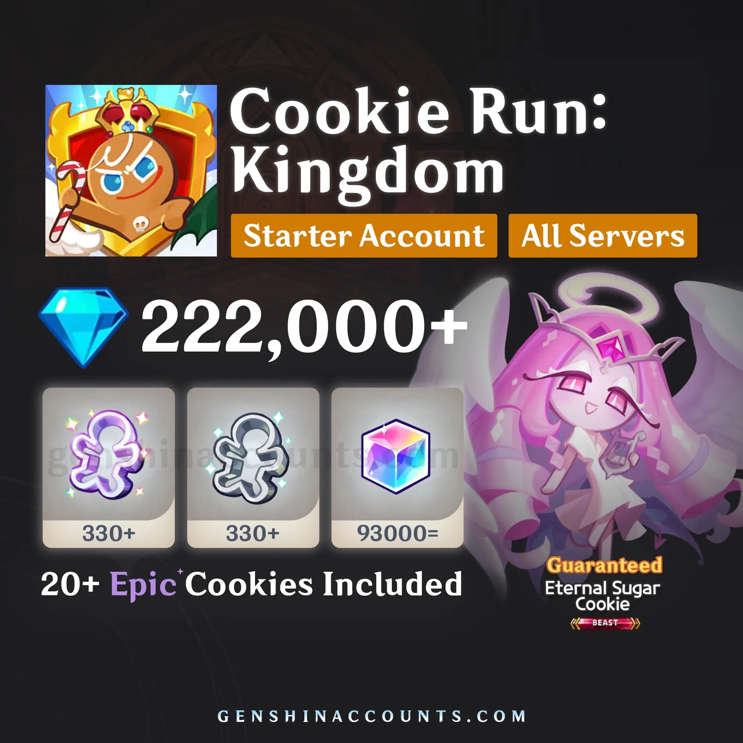 Eternal Sugar Cookie - Cookie Run: Kingdom Account