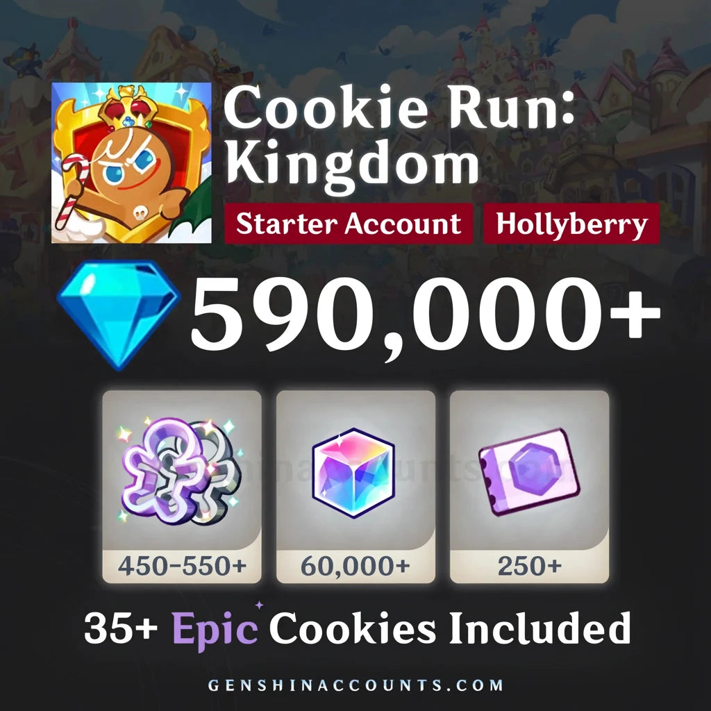 Cookie Run: Kingdom Crystal Reroll Account (Hollyberry)