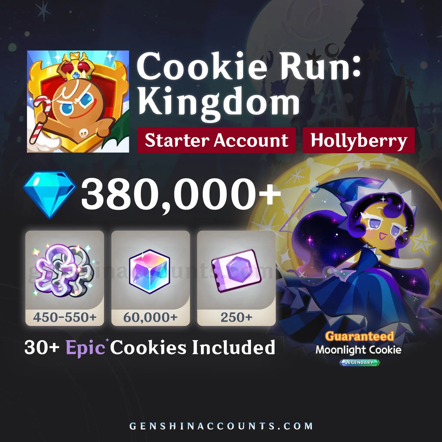 Cookie Run Kingdom Moonlight Cookie Account