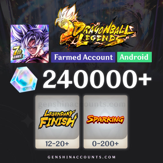 DRAGON BALL LEGENDS Farmed Account (Android)