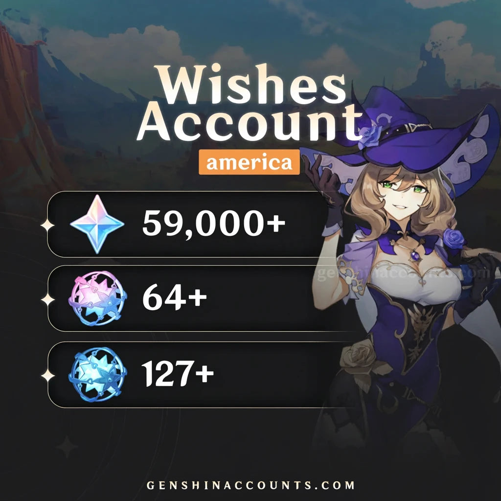 Genshin Impact Wishes Starter Account (America)