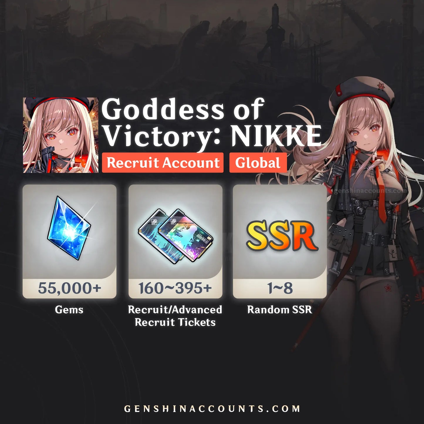 Goddess of Victory: NIKKE Starter Reroll Account (Global)