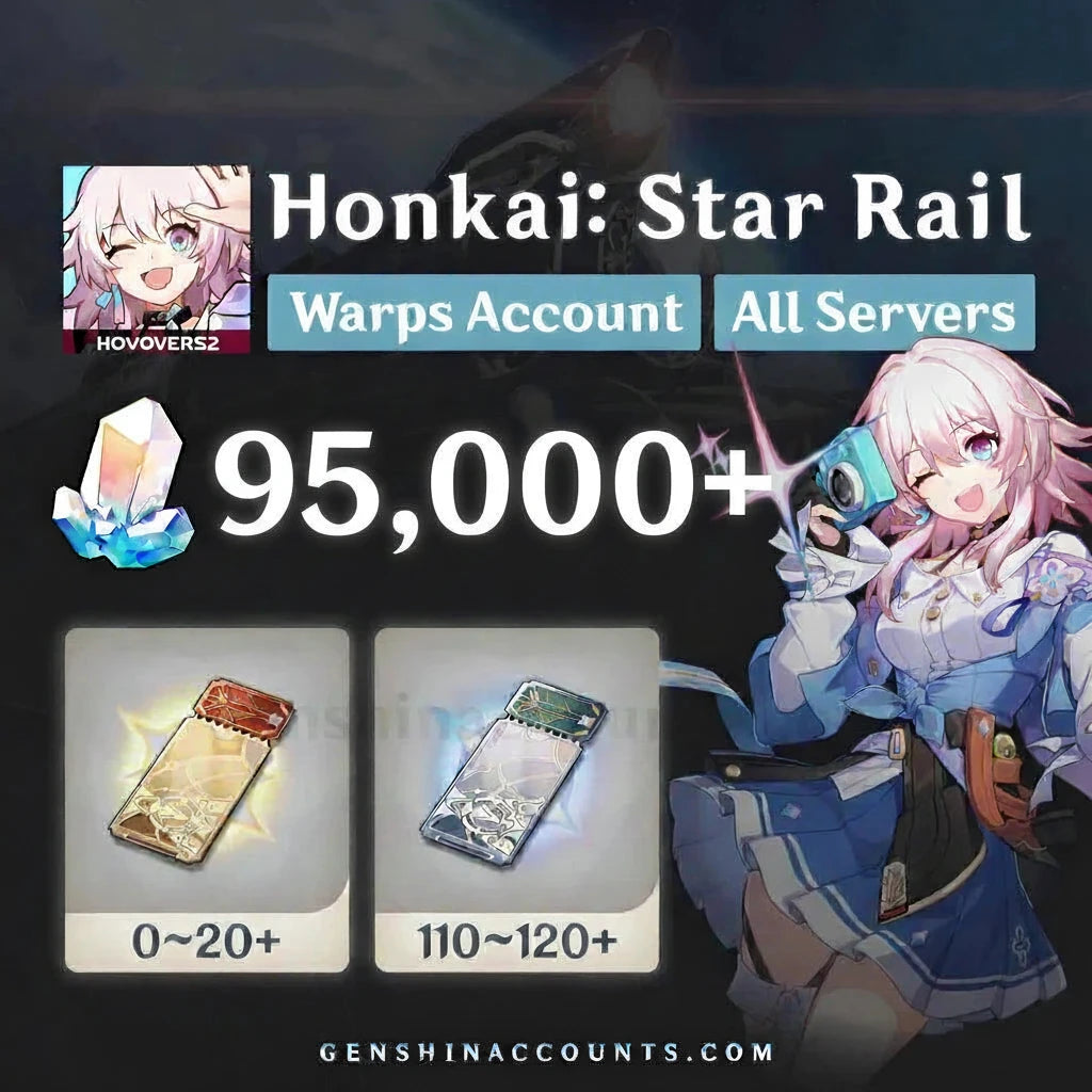 Honkai: Star Rail HSR Reroll Account Stellar Jades, Special Rail Ticket, Standard Rail Ticket.