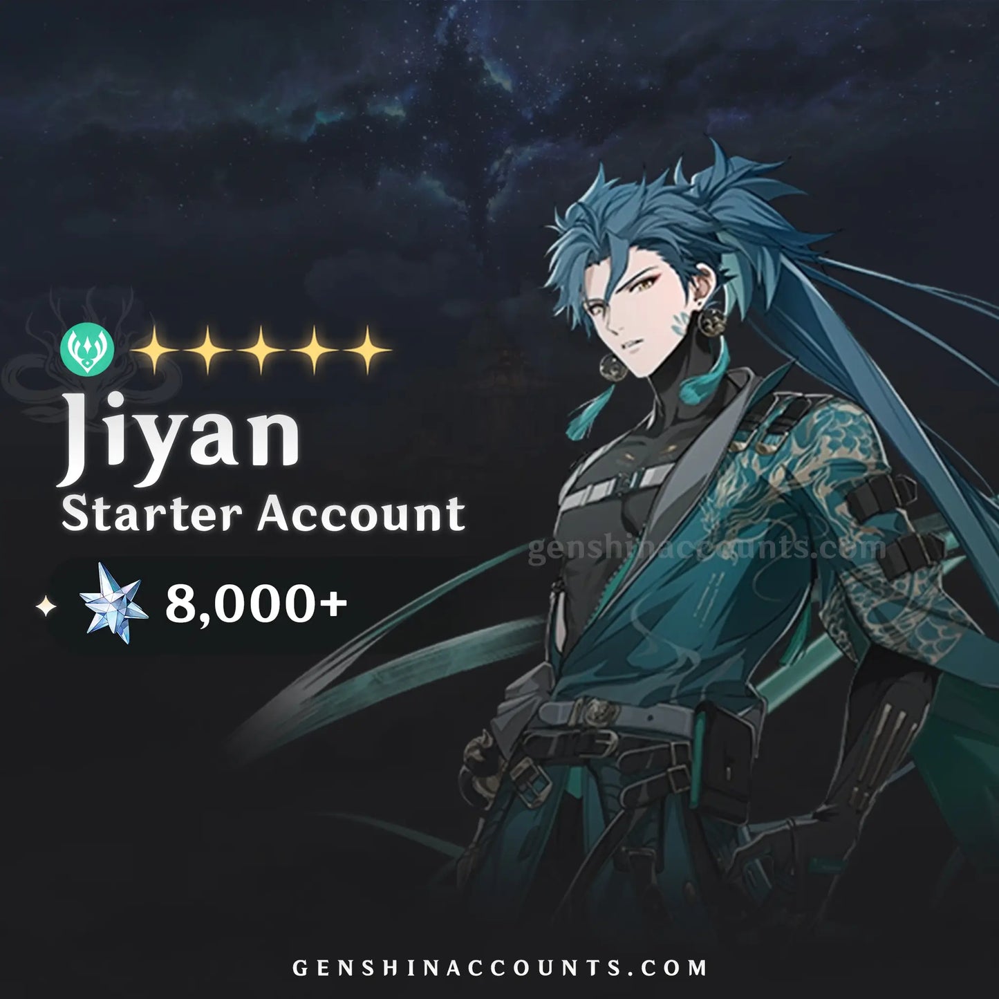 Jiyan with Pulls - Wuthering Waves Farmed Account