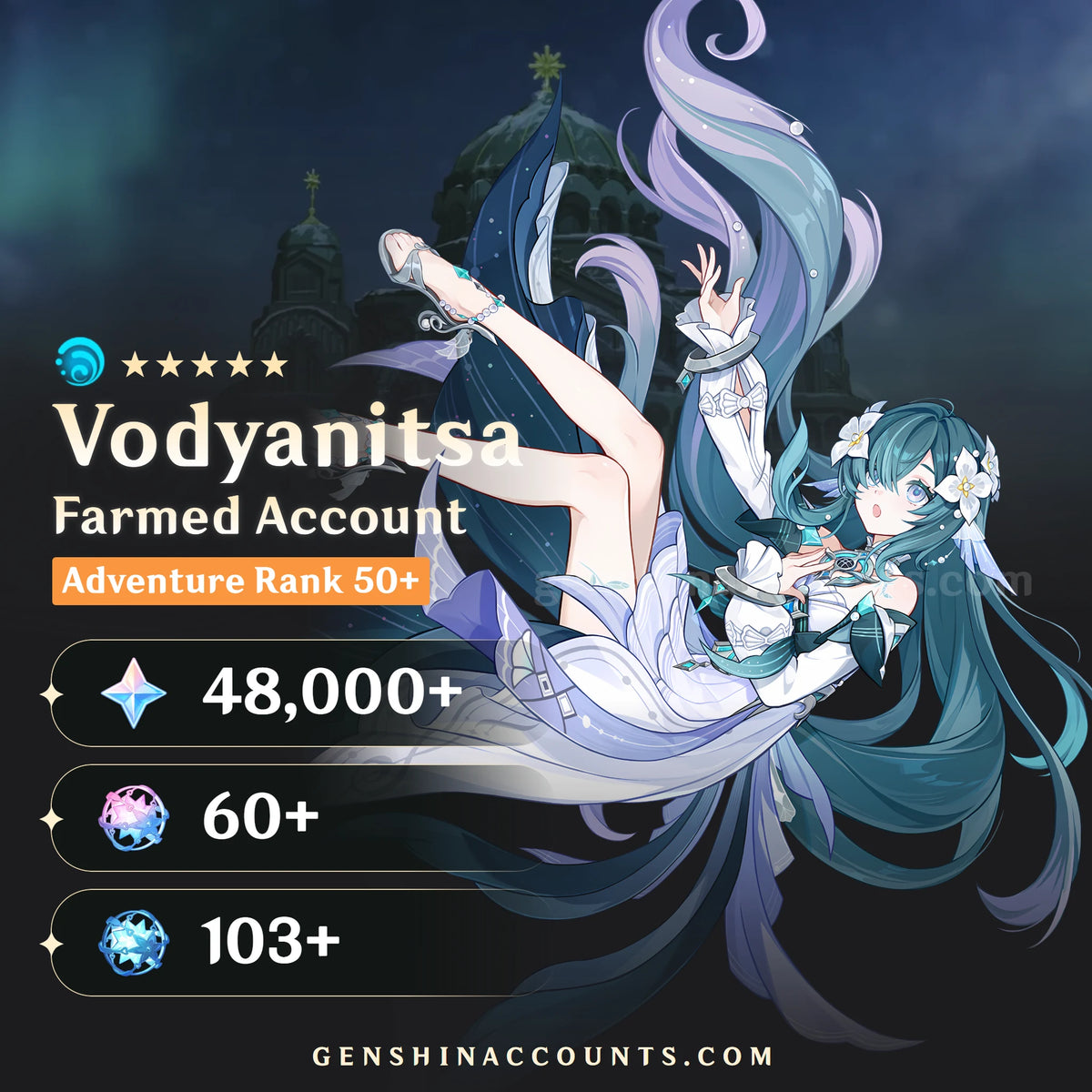 Vodyanitsa Genshin Impact Farmed Account