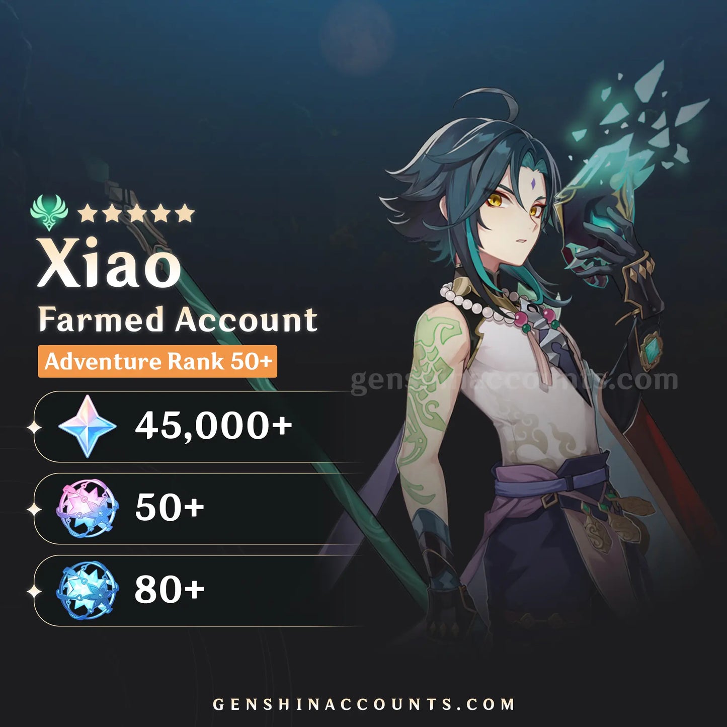 Xiao Genshin Impact Farmed Starter Account