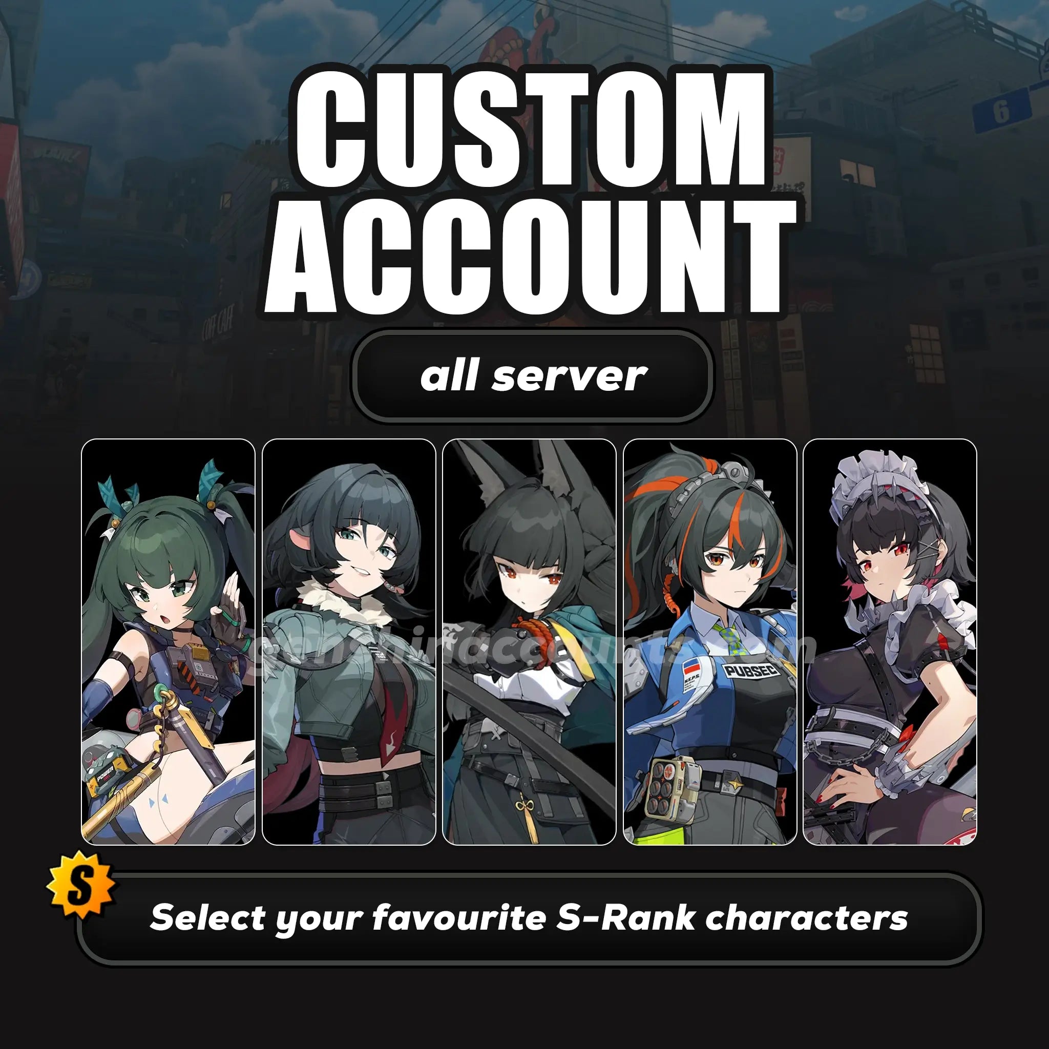 Zenless Zone Zero Custom Starter Account Genshin Accounts