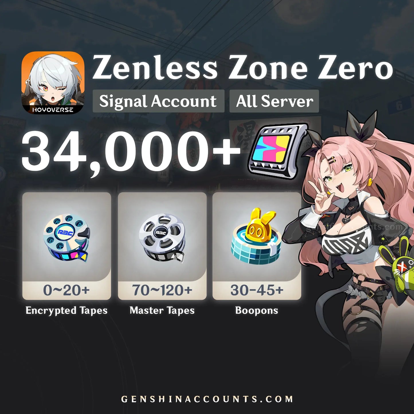 Zenless Zone Zero ZZZ Reroll Account