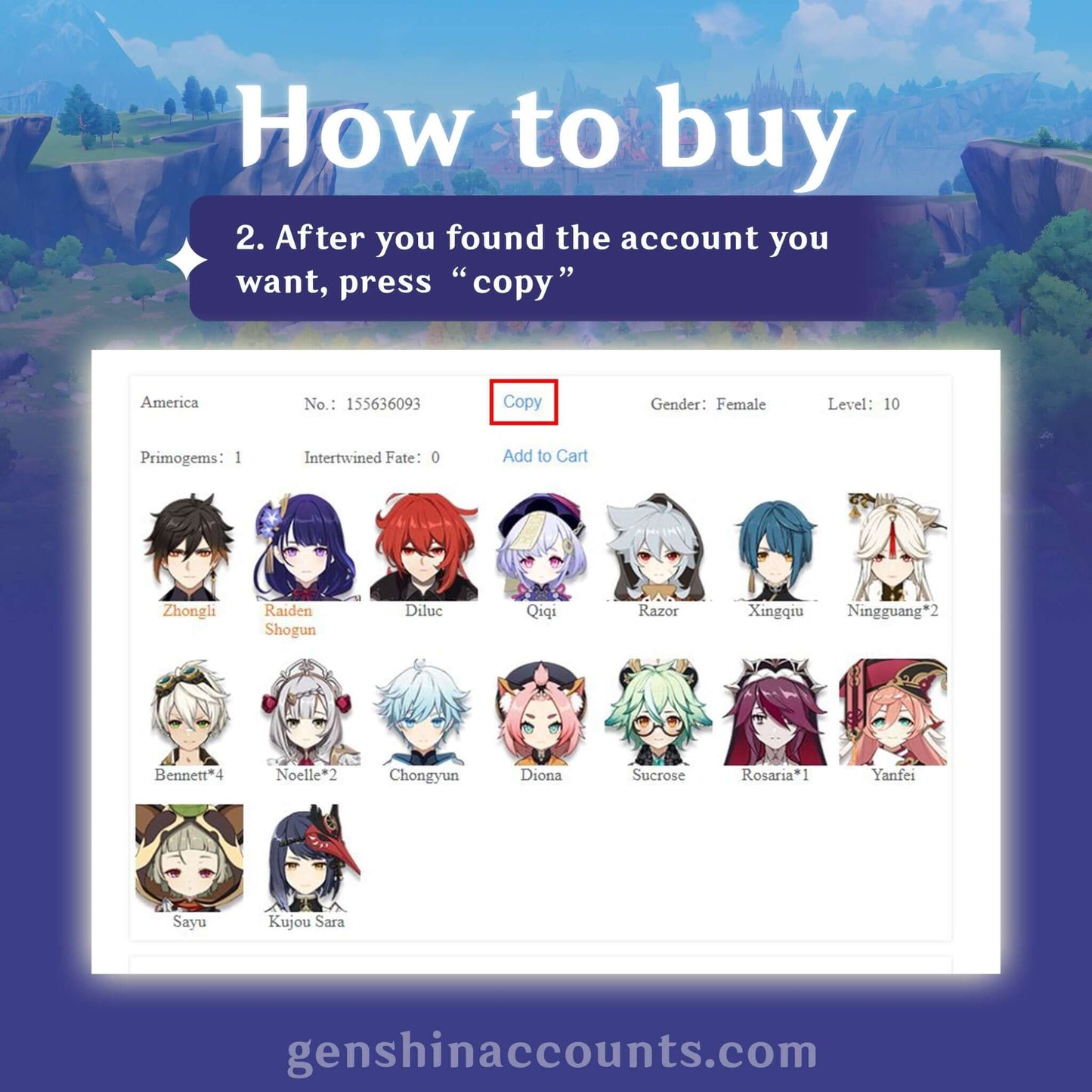Genshin Impact Custom Starter Account