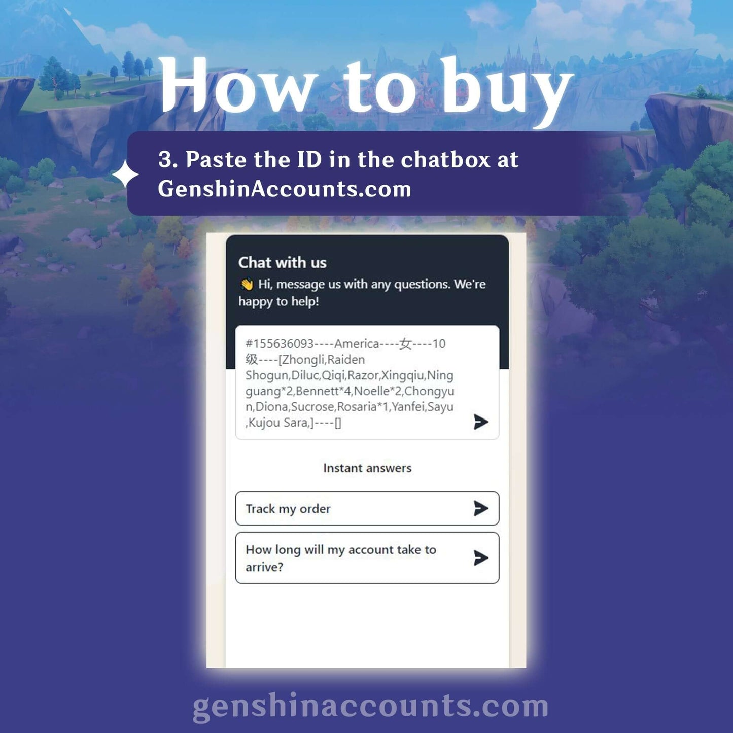 Genshin Impact Custom Starter Account