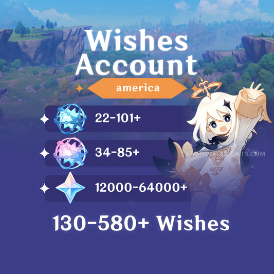Genshin Impact Wishes Starter Account (America)