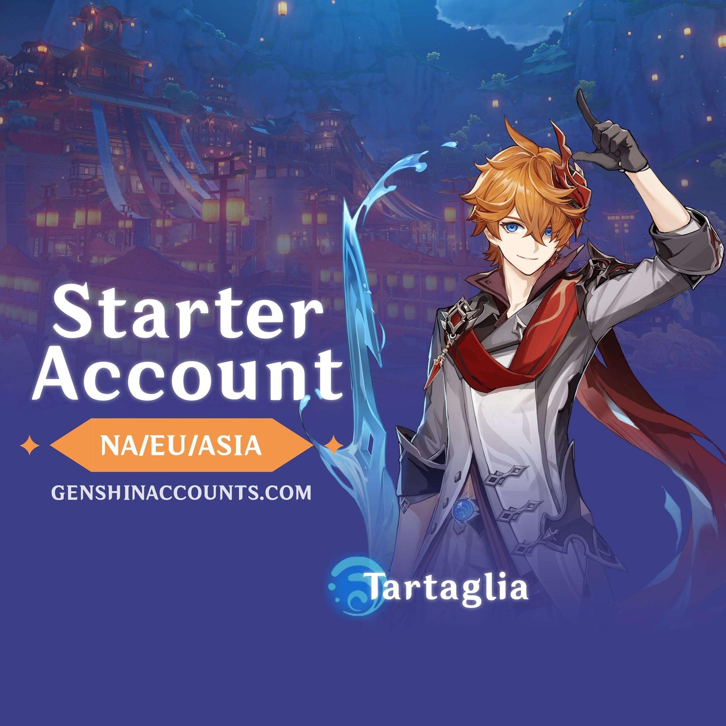 Tartaglia/Childe - AR10 Genshin Impact Starter Account