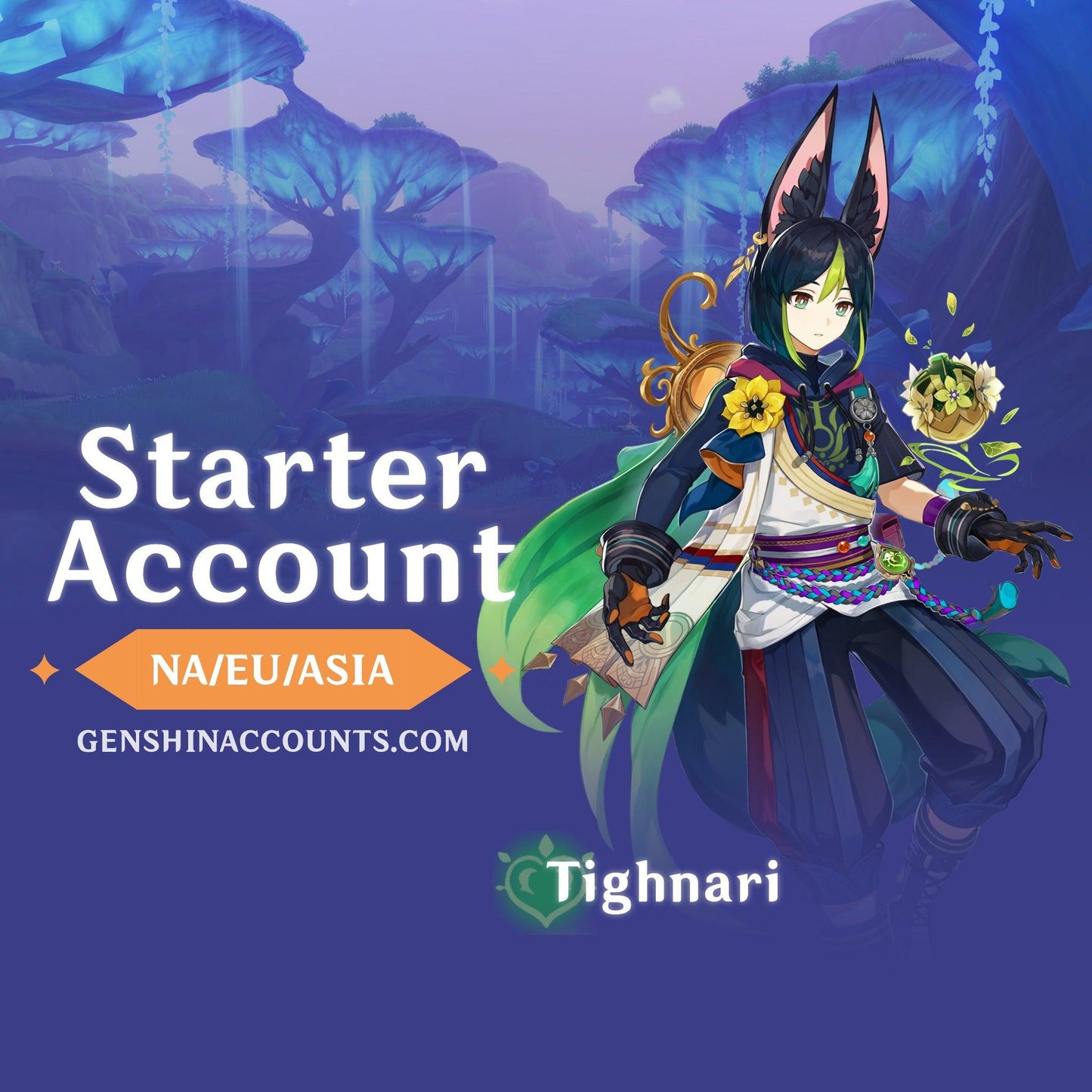 Tighnari - AR10 Genshin Impact Starter Account