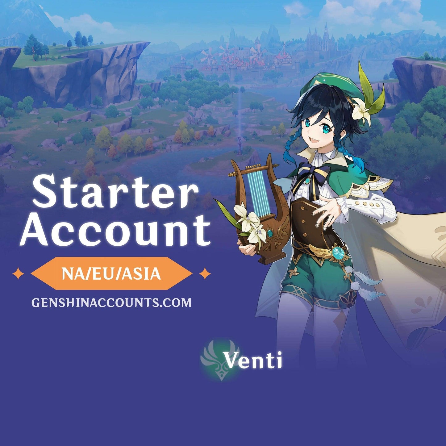 Venti - AR10 Genshin Impact Starter Account