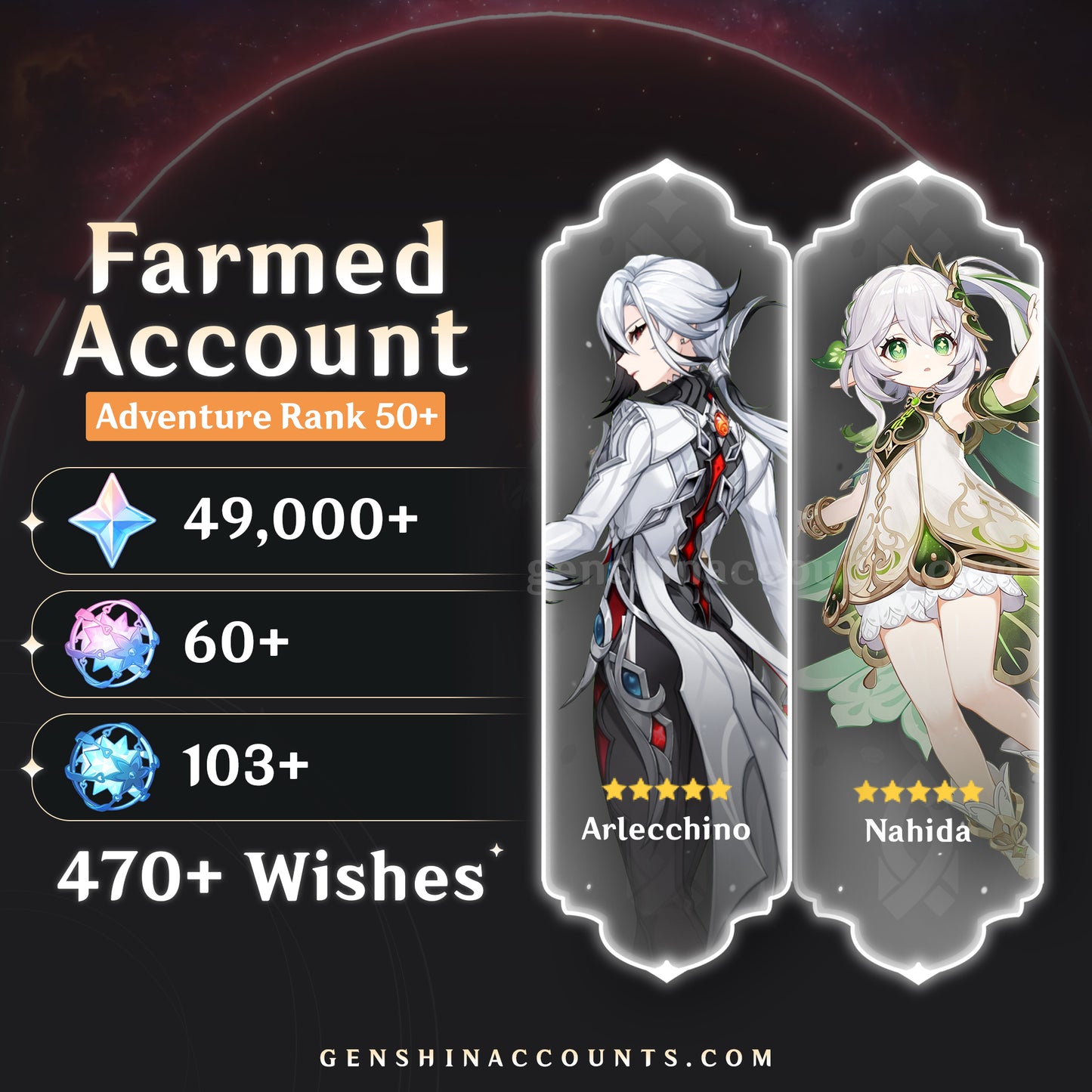 Genshin Impact Double Farmed Account