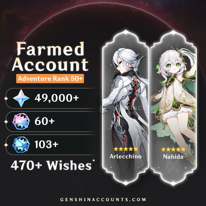 Genshin Impact Double Farmed Account