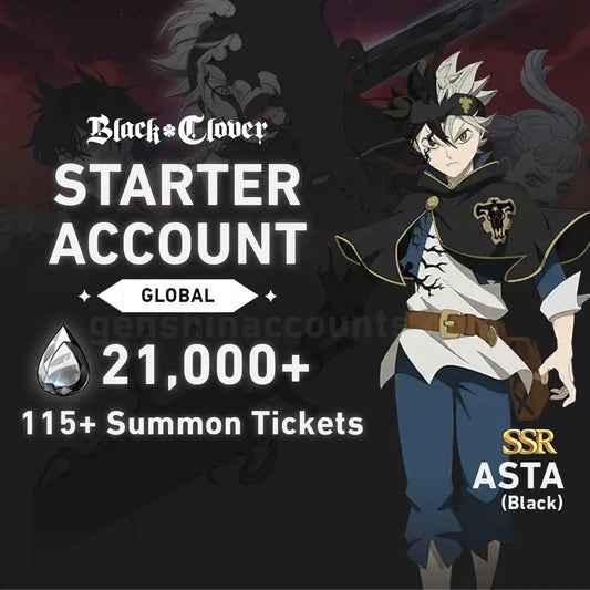 Asta [Black] - Black Clover M: Rise of the Wizard King Starter Account (Global)