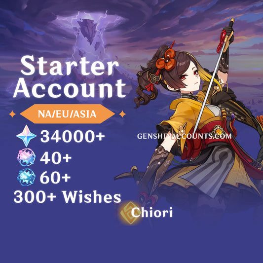 Chiori - AR40+ Genshin Impact Farmed Starter Account