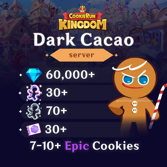 Cookie Run: Kingdom Crystal Reroll Account (Dark Cacao)