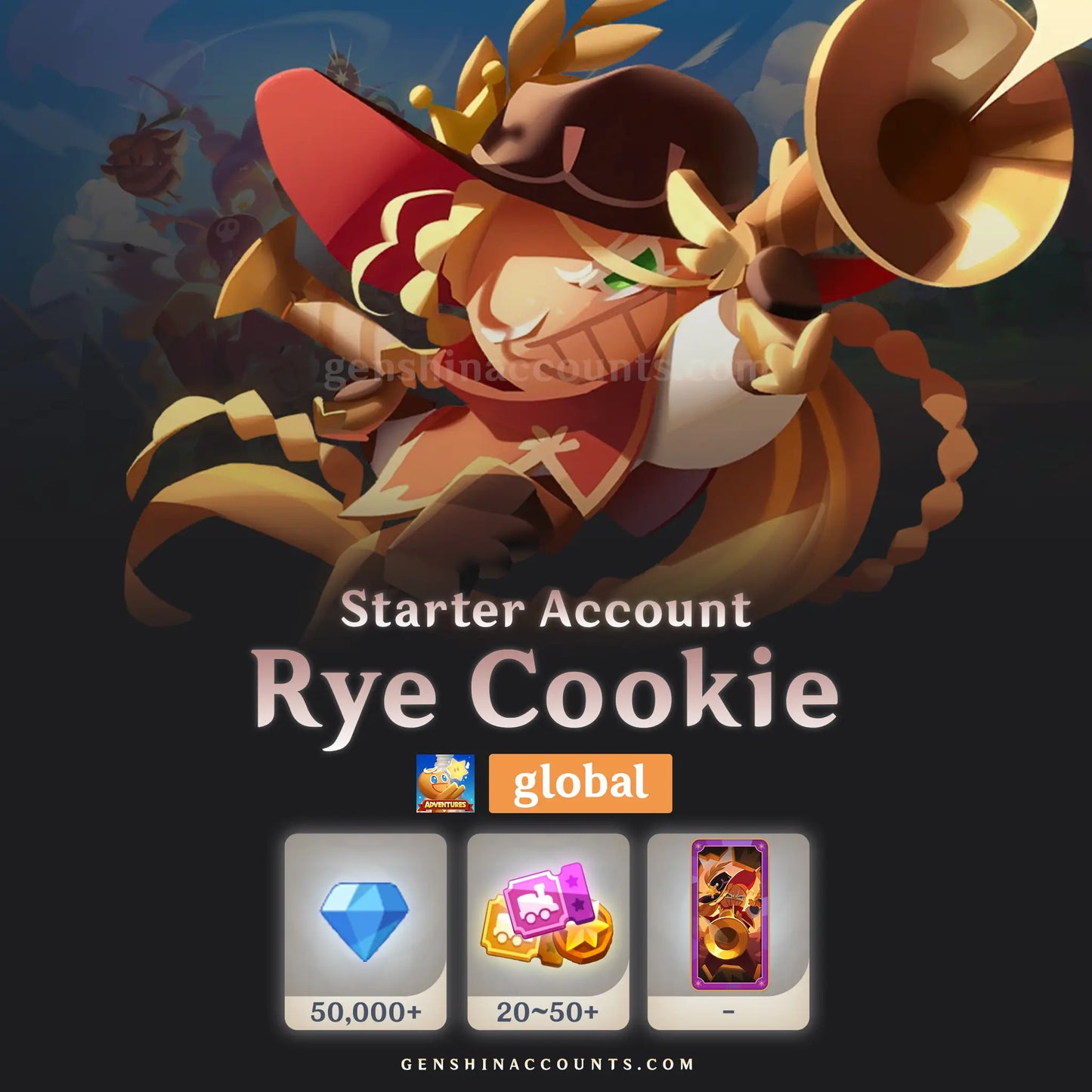 Rye Cookie Starter Account