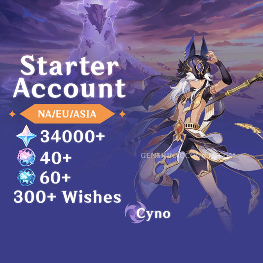 Cyno - AR40+ Genshin Impact Farmed Starter Account