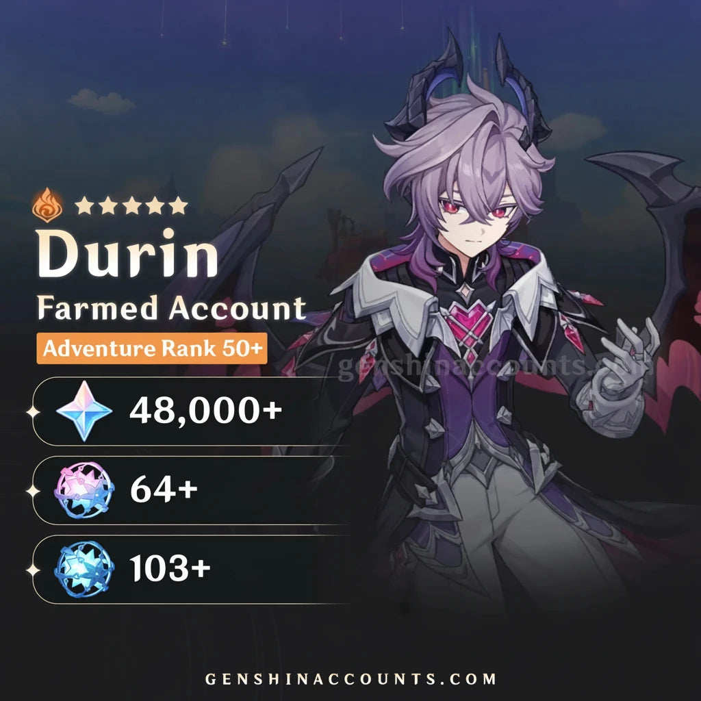 Durin Genshin Impact Farmed Starter Account