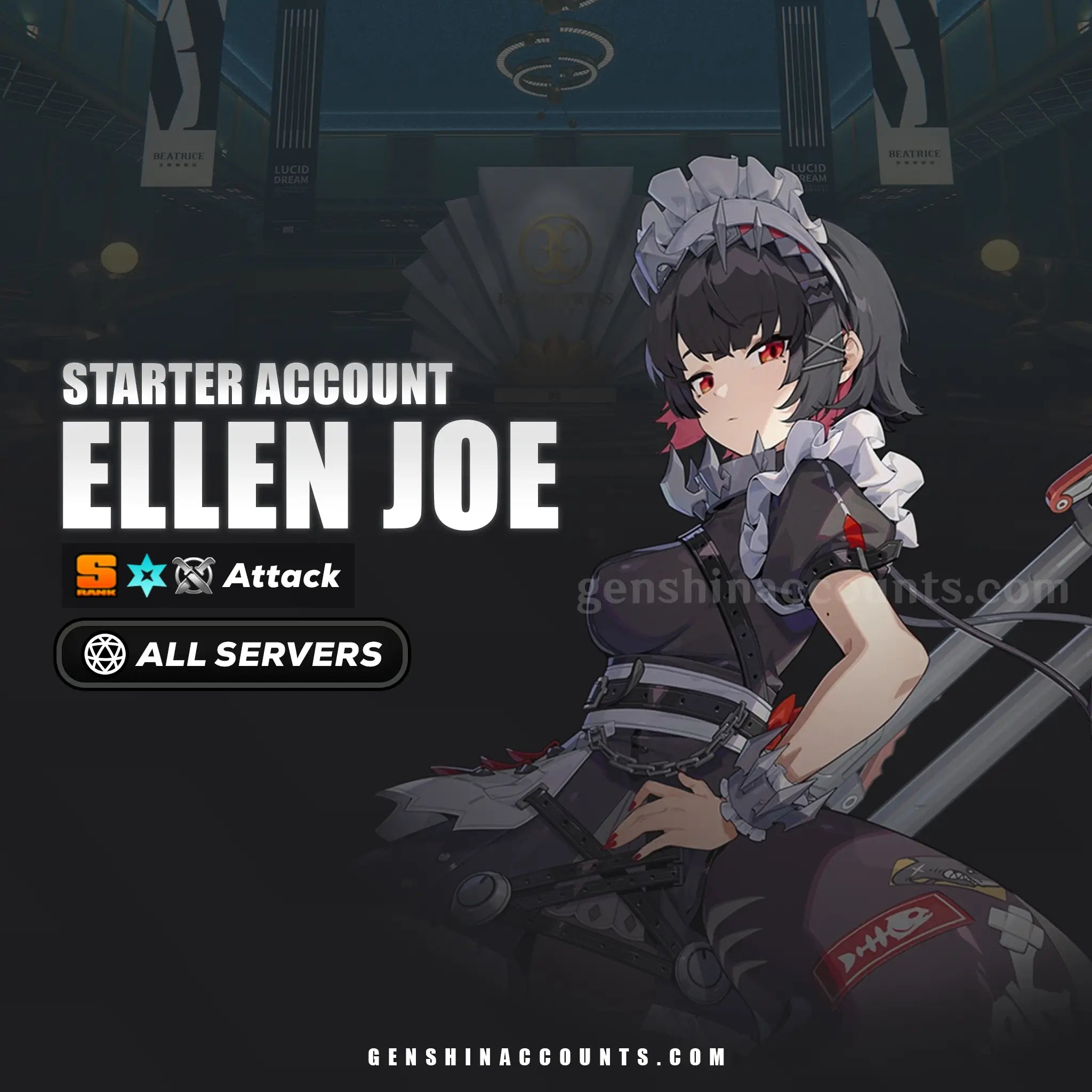 Ellen Zenless Zone Zero Starter Account Genshin Accounts