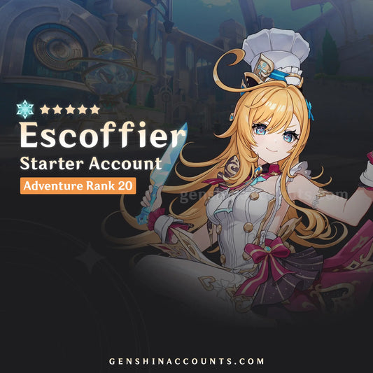 Escoffier Genshin Impact Starter Account