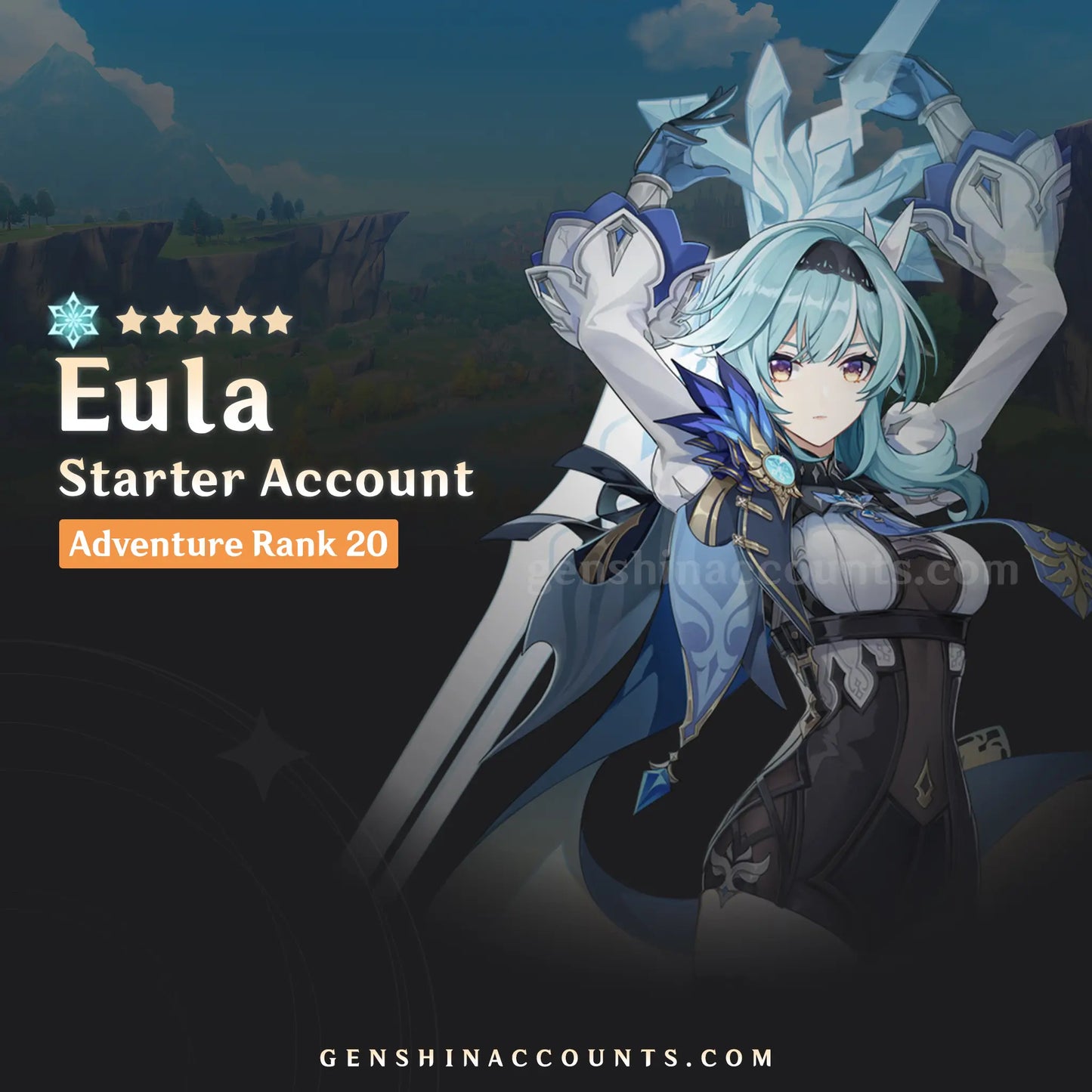 Eula Genshin Impact Starter Account