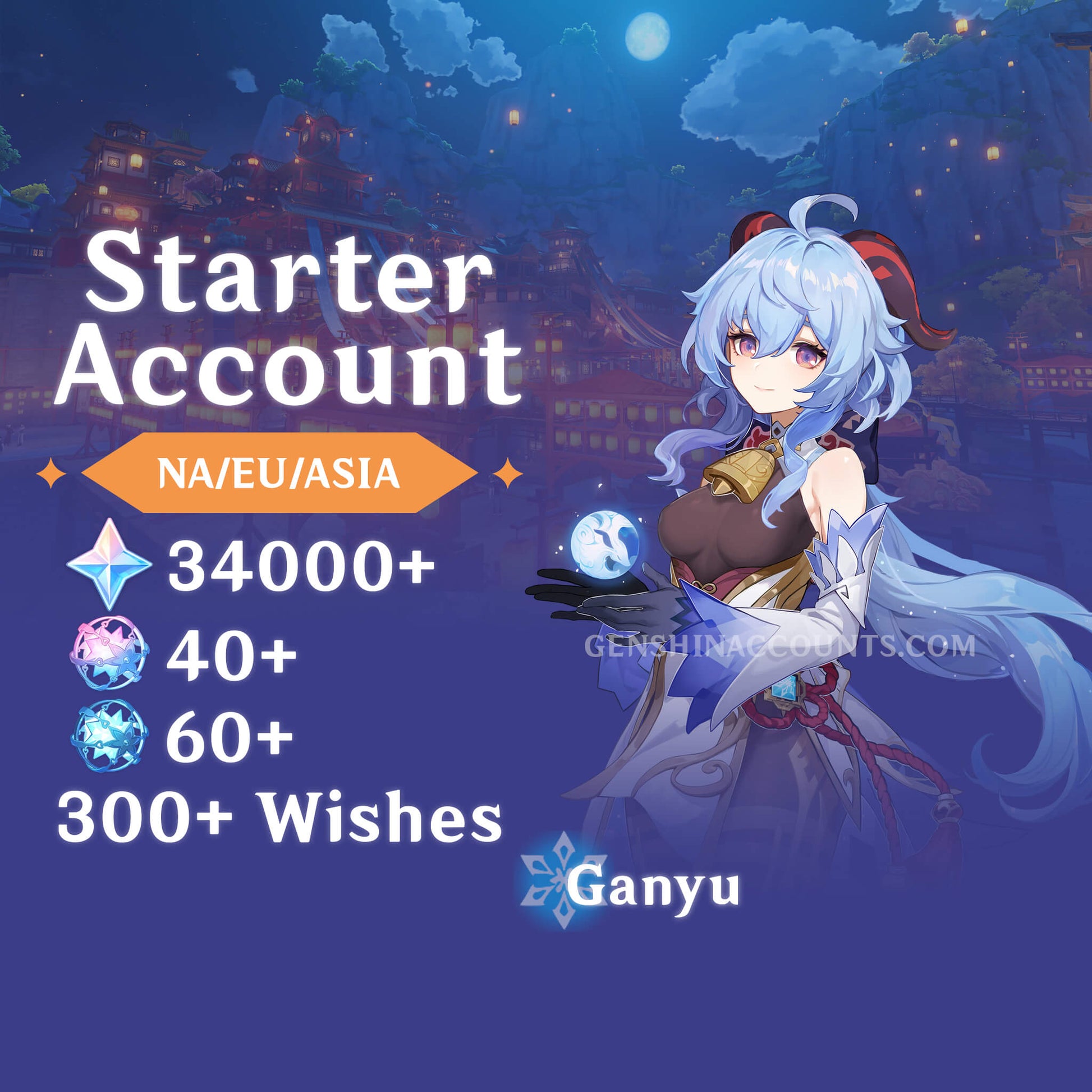 Ganyu - AR40+ Genshin Impact Farmed Starter Account