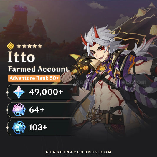 Arataki Itto Genshin Impact Farmed Starter Account