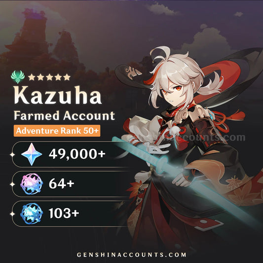 Kazuha Genshin Impact Farmed Account
