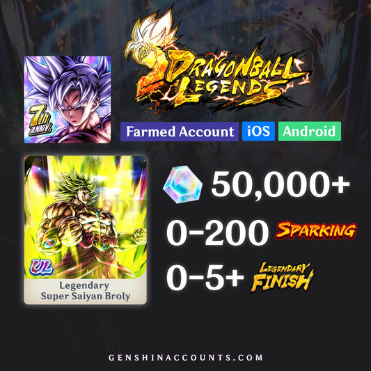 DRAGON BALL LEGENDS UL Super Saiyan Broly Account [iOS/Android]