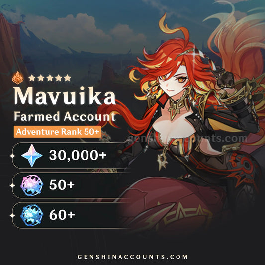 Mavuika Genshin Impact Farmed Starter Account