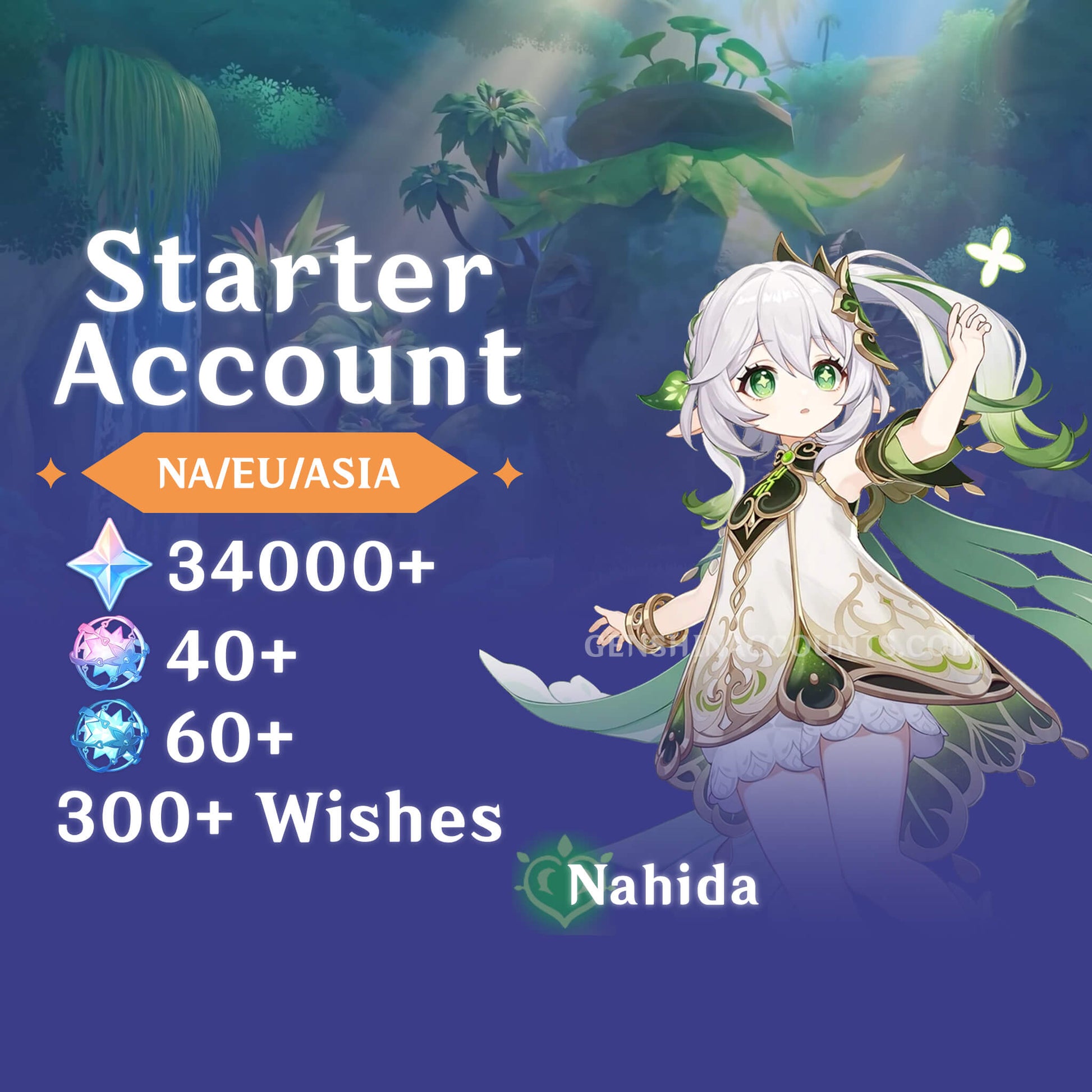 Nahida - AR40+ Genshin Impact Farmed Starter Account