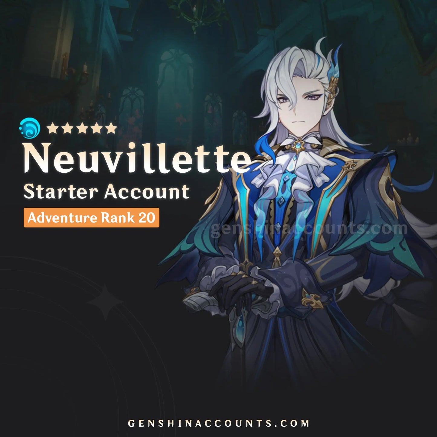 Neuvillette Genshin Impact Starter Account