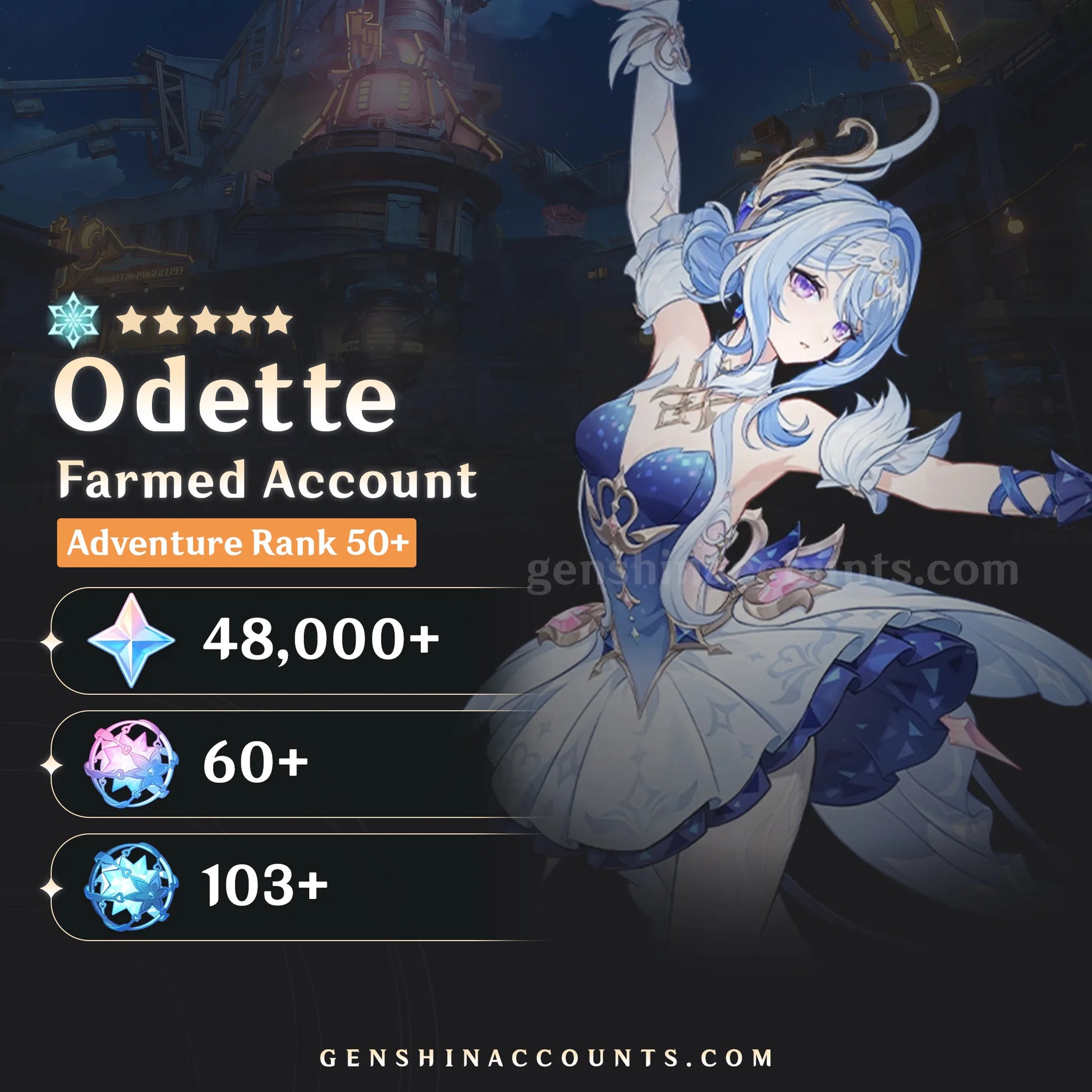 Odette Genshin Impact Farmed Account