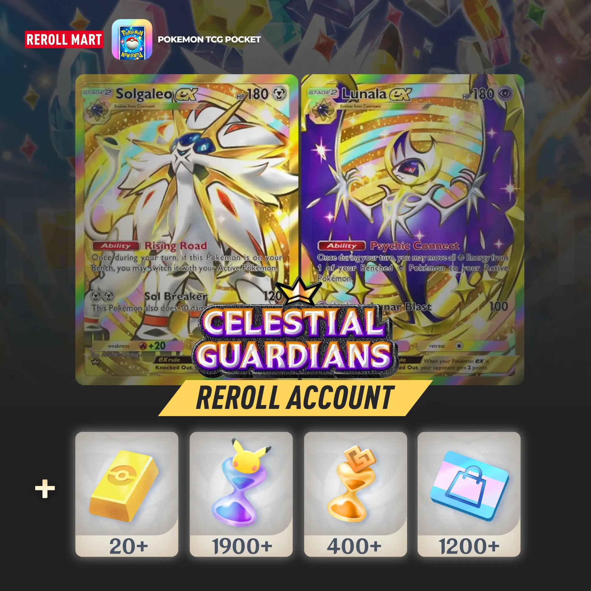 Celestial Guardians Pokémon TCG Pocket Account (English)