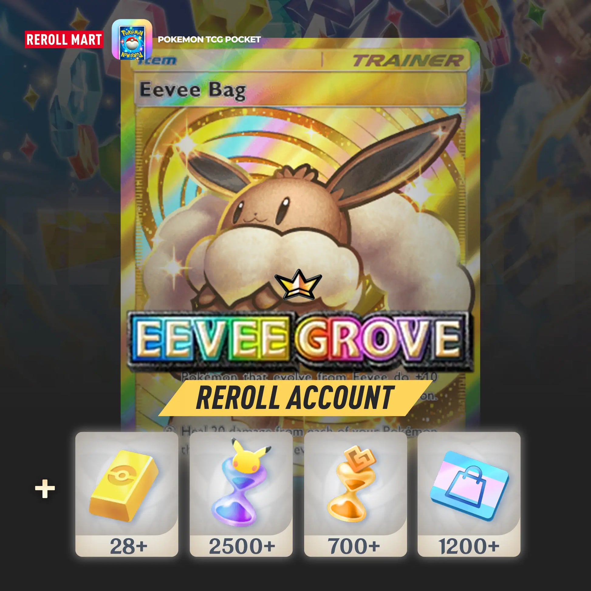 Eevee Grove Pokémon TCG Pocket Account (English)