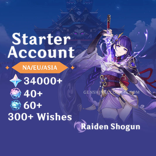 Raiden Shogun - AR40+ Genshin Impact Farmed Starter Account
