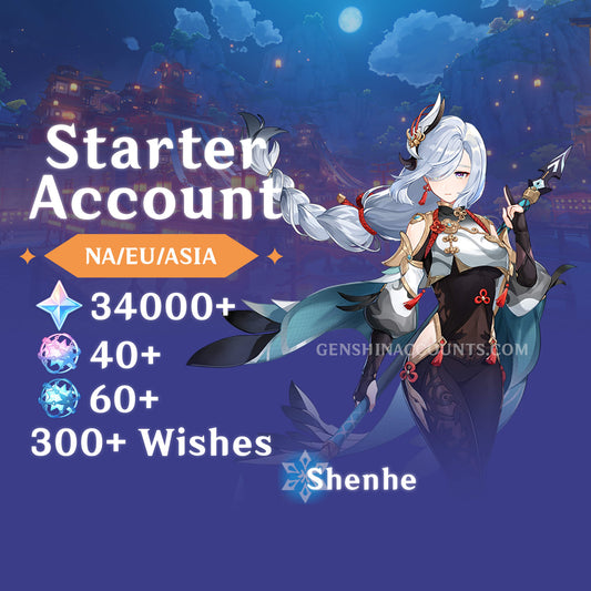 Shenhe - AR40+ Genshin Impact Farmed Starter Account