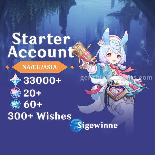 Sigewinne - AR45+ Genshin Impact Farmed Starter Account