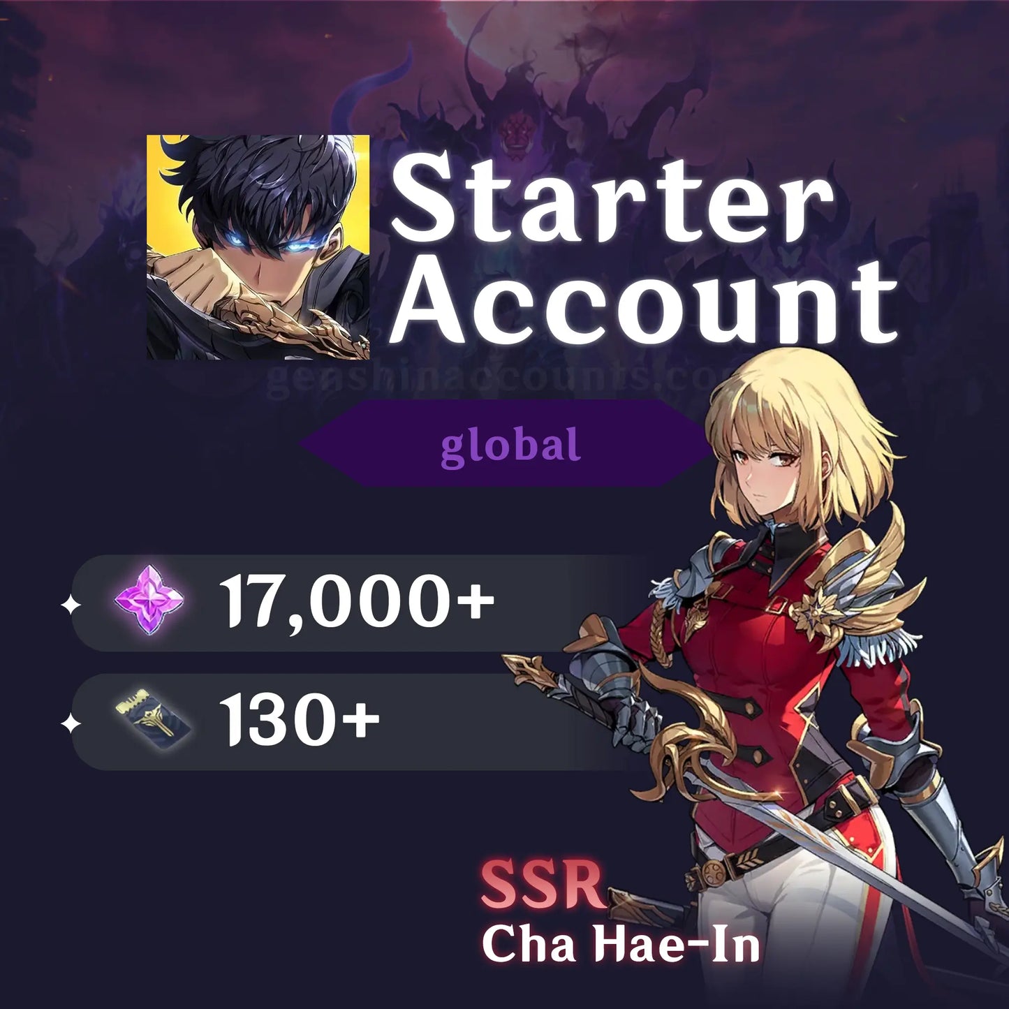 Cha Hae-In - Solo Leveling: ARISE Starter Account (Global)