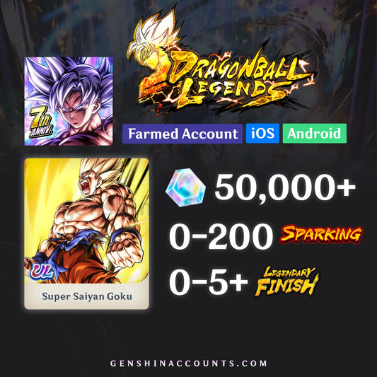 DRAGON BALL LEGENDS UL Super Saiyan Goku Account [iOS/Android]