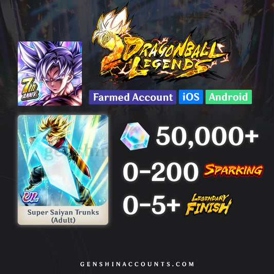 DRAGON BALL LEGENDS UL Super Saiyan Trunks Adult Account [iOS/Android]