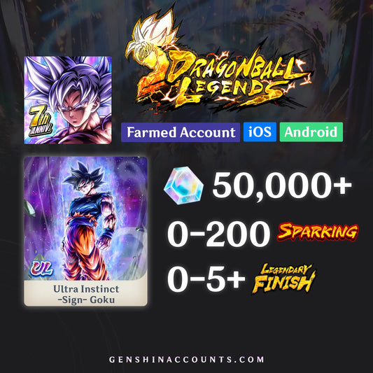 DRAGON BALL LEGENDS UL Ultra Instinct Goku Account [iOS/Android]
