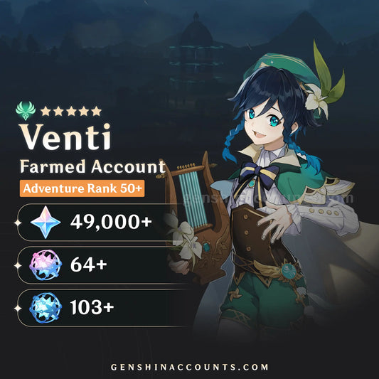 Venti Genshin Impact Farmed Starter Account